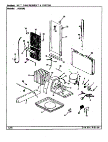 Unit Compartment & System parts for Jenn-Air Side-By-Side Refrigerator JRSD246/CQ82A from AppliancePartsPros.com