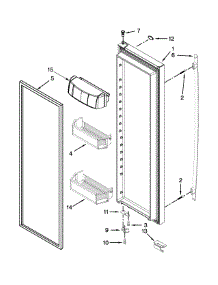 Refrigerator Door Parts parts for Jenn-Air Side-By-Side Refrigerator JSC24C8EAM01 from AppliancePartsPros.com