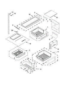 Shelf Parts parts for Jenn-Air Bottom-Mount Refrigerator JB36NXFXLE00 from AppliancePartsPros.com