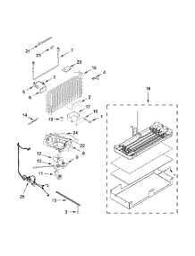 Lower Unit And Tube Parts parts for Jenn-Air Bottom-Mount Refrigerator JB36NXFXLE00 from AppliancePartsPros.com