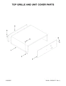 Top Grille And Unit Cover Parts parts for Jenn-Air Refrigerator JF42NXFXDE02 from AppliancePartsPros.com