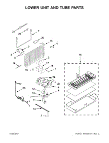 Lower Unit And Tube Parts parts for Jenn-Air Refrigerator JF42NXFXDE02 from AppliancePartsPros.com