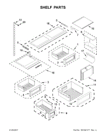 Shelf Parts parts for Jenn-Air Refrigerator JF42NXFXDE02 from AppliancePartsPros.com