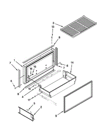 Freezer Door And Basket Parts parts for Jenn-Air Bottom-Mount Refrigerator JF42NXFXDW05 from AppliancePartsPros.com