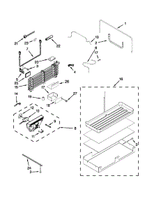 Lower Unit And Tube Parts parts for Jenn-Air Bottom-Mount Refrigerator JF42NXFXDW05 from AppliancePartsPros.com