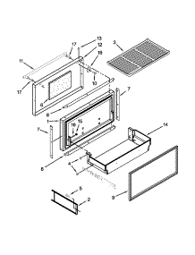 Freezer Door And Basket Parts parts for Jenn-Air Bottom-Mount Refrigerator JF42SSFXDA02 from AppliancePartsPros.com