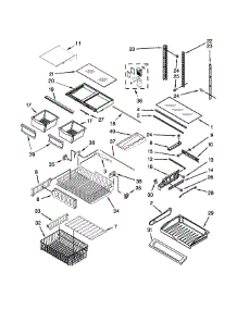 Shelf Parts parts for Jenn-Air Bottom-Mount Refrigerator JFC2089BEM00 from AppliancePartsPros.com