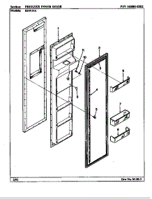 Freezer Inner Door (Rsw24a / Am81e) (Rsw24a / Am81f) (Rsw24a / Bm81a) (Rsw24a / Bm81b) (Rsw24a / Bm81c) parts for Maytag Refrigerator ERSW24A/BM81B from AppliancePartsPros.com