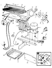 Unit Compartment & System parts for Jenn-Air Top-Mount Refrigerator JRTD225LB/M9C76B from AppliancePartsPros.com