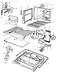 Freezer Compartment parts for Jenn-Air Top-Mount Refrigerator JRTD225RB/M9C75A from AppliancePartsPros.com