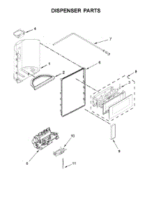 Dispenser Parts parts for Maytag Side-By-Side Refrigerator MSS26C6MEZ00 from AppliancePartsPros.com