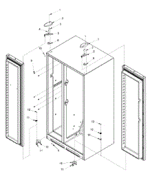Hinges parts for Maytag Side-By-Side Refrigerator PSD264LGRQ-PPSD264LGC0 from AppliancePartsPros.com