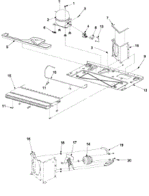 Compressor parts for Maytag Side-By-Side Refrigerator PSD264LGRQ-PPSD264LGC0 from AppliancePartsPros.com