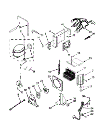 Upper Unit Parts parts for Jenn-Air Bottom-Mount Refrigerator JB36SSFXLA02 from AppliancePartsPros.com