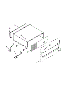 Top Grille And Unit Cover Parts parts for Jenn-Air Bottom-Mount Refrigerator JB36SSFXRA02 from AppliancePartsPros.com