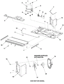 Compressor parts for Maytag Side-By-Side Refrigerator PSD268LGES-PPSD268LGS0 from AppliancePartsPros.com