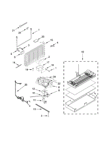 Lower Unit And Tube Parts parts for Jenn-Air Bottom-Mount Refrigerator JF42NXFXDE00 from AppliancePartsPros.com