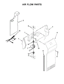 Air Flow Parts parts for Maytag Side-By-Side Refrigerator MSS25C4MGB00 from AppliancePartsPros.com