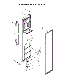 Freezer Door Parts parts for Maytag Side-By-Side Refrigerator MSS25C4MGB00 from AppliancePartsPros.com