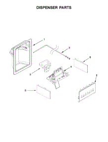 Dispenser Parts parts for Maytag Side-By-Side Refrigerator MSS25C4MGB00 from AppliancePartsPros.com