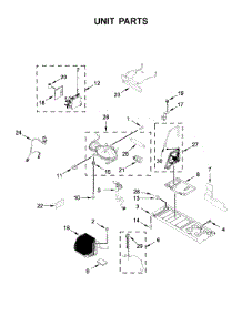 Unit Parts parts for Jenn-Air Bottom-Mount Refrigerator JFFCC72EFP02 from AppliancePartsPros.com