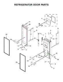 Refrigerator Door Parts parts for Jenn-Air Bottom-Mount Refrigerator JFFCC72EFP02 from AppliancePartsPros.com
