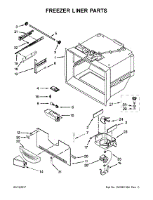 Freezer Liner Parts parts for Jenn-Air Bottom-Mount Refrigerator JFC2290REP00 from AppliancePartsPros.com