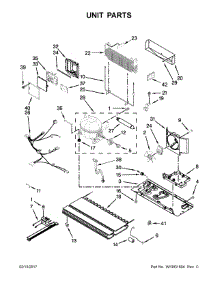 Unit Parts parts for Jenn-Air Bottom-Mount Refrigerator JFC2290REP00 from AppliancePartsPros.com