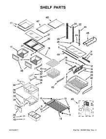 Shelf Parts parts for Jenn-Air Bottom-Mount Refrigerator JFC2290REP00 from AppliancePartsPros.com