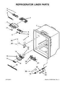 Refrigerator Liner Parts parts for Jenn-Air Bottom-Mount Refrigerator JFC2290REP00 from AppliancePartsPros.com