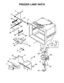 Freezer Liner Parts parts for Jenn-Air Bottom-Mount Refrigerator JFC2089BEM01 from AppliancePartsPros.com