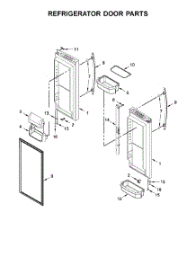 Refrigerator Door Parts parts for Jenn-Air Bottom-Mount Refrigerator JFC2089BEM01 from AppliancePartsPros.com