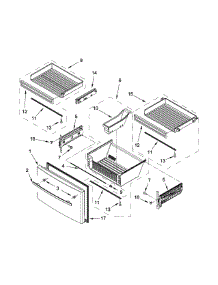 Freezer Door Parts parts for Jenn-Air Bottom-Mount Refrigerator JFX2897DRM00 from AppliancePartsPros.com