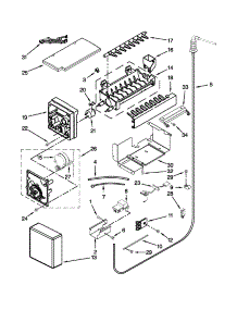 Icemaker Parts parts for Jenn-Air Side-By-Side Refrigerator JS42SEDUDW15 from AppliancePartsPros.com