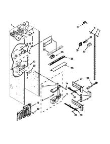 Refrigerator Liner Parts parts for Jenn-Air Side-By-Side Refrigerator JS42SEDUDW20 from AppliancePartsPros.com