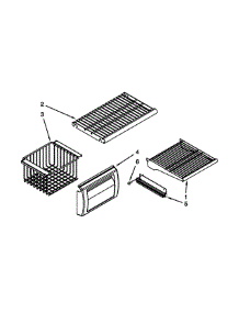 Freezer Shelf Parts parts for Jenn-Air Side-By-Side Refrigerator JS42SEDUDW20 from AppliancePartsPros.com