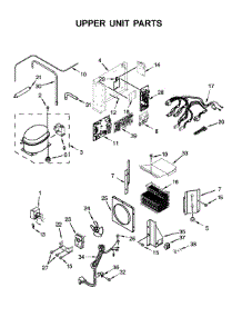 Upper Unit Parts parts for Jenn-Air Side-By-Side Refrigerator JS42SSDUDE00 from AppliancePartsPros.com