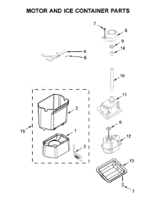 Motor And Ice Container Parts parts for Jenn-Air Side-By-Side Refrigerator JS42SSDUDE00 from AppliancePartsPros.com