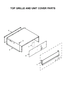 Top Grille And Unit Cover Parts parts for Jenn-Air Side-By-Side Refrigerator JS42SSDUDE00 from AppliancePartsPros.com