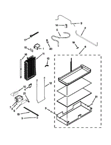 Lower Unit And Tube Parts parts for Jenn-Air Side-By-Side Refrigerator JS48PPDUDB20 from AppliancePartsPros.com