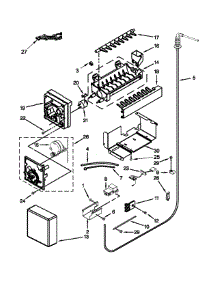 Icemaker Parts parts for Jenn-Air Side-By-Side Refrigerator JS48PPDUDB20 from AppliancePartsPros.com