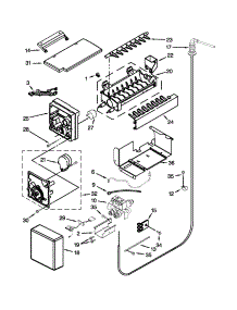 Icemaker Parts parts for Jenn-Air Side-By-Side Refrigerator JS48SEDUDW14 from AppliancePartsPros.com