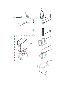 Motor And Ice Container Parts parts for Jenn-Air Side-By-Side Refrigerator JS48SEDUDW14 from AppliancePartsPros.com