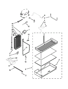Lower Unit And Tube Parts parts for Jenn-Air Side-By-Side Refrigerator JS48SEDUDW20 from AppliancePartsPros.com