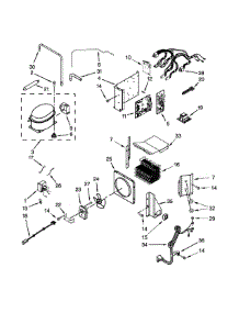 Upper Unit Parts parts for Jenn-Air Side-By-Side Refrigerator JS48SEDUDW20 from AppliancePartsPros.com