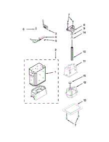 Motor And Ice Container Parts parts for Jenn-Air Side-By-Side Refrigerator JS48SEDUDW20 from AppliancePartsPros.com