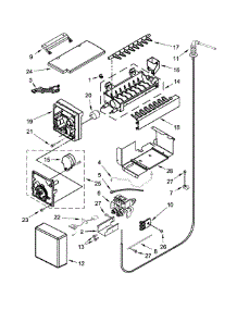 Icemaker Parts parts for Jenn-Air Side-By-Side Refrigerator JS48SEDUDW20 from AppliancePartsPros.com