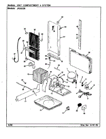 Unit Compartment & System parts for Jenn-Air Side-By-Side Refrigerator JRSD226/BQ31A from AppliancePartsPros.com