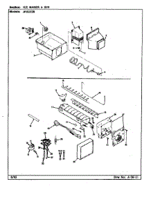 Ice Maker & Bin parts for Jenn-Air Side-By-Side Refrigerator JRSD226/BQ31A from AppliancePartsPros.com