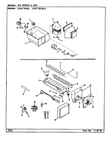Ice Maker & Bin parts for Maytag Refrigerator CDNT18V9L/CC45A from AppliancePartsPros.com